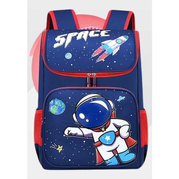 Tas sekolah anak laki laki astronot tas ransel untuk anak SD SMP FREE raincover untuk tas