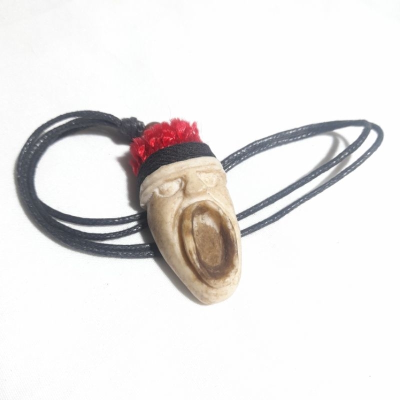 Kalung Pria Liontin Patung Orang Etnik Kalung Resin