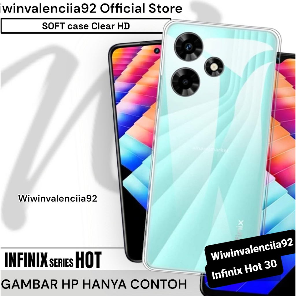 MURAH!! Softcase SIMPLE Bening TPU INFINIX Hot 30 30i 20-5G 20s 20i 1212i 12 Pro 12Play 11 11S-NFC 11 PLAY Silicone Clear Heavy Case Soft Thick HD Casing Glossy Sekali Murah Tapi Bagus CAMERA Putih Transparant Transparent Kondom Karet Plastik 4G S i