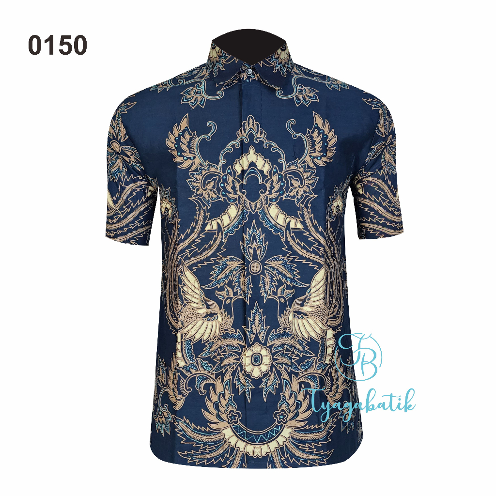 Kemeja Batik Slimfit Lapis Furing Premium Lengan Pendek 0150 Tyaga Batik