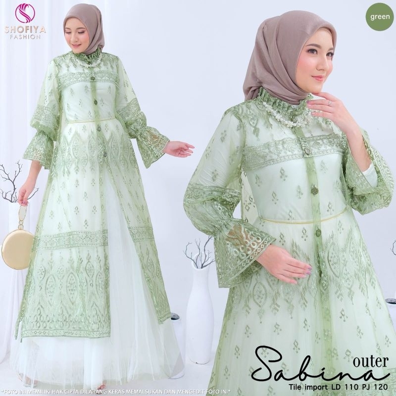 [READY] OUTER TILE DRESS KONDANGAN NUMA BY SHOFIYA