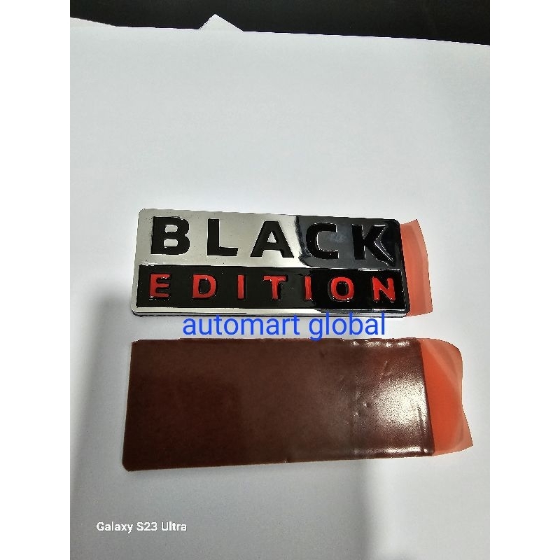 logo emblem black edition xpander original