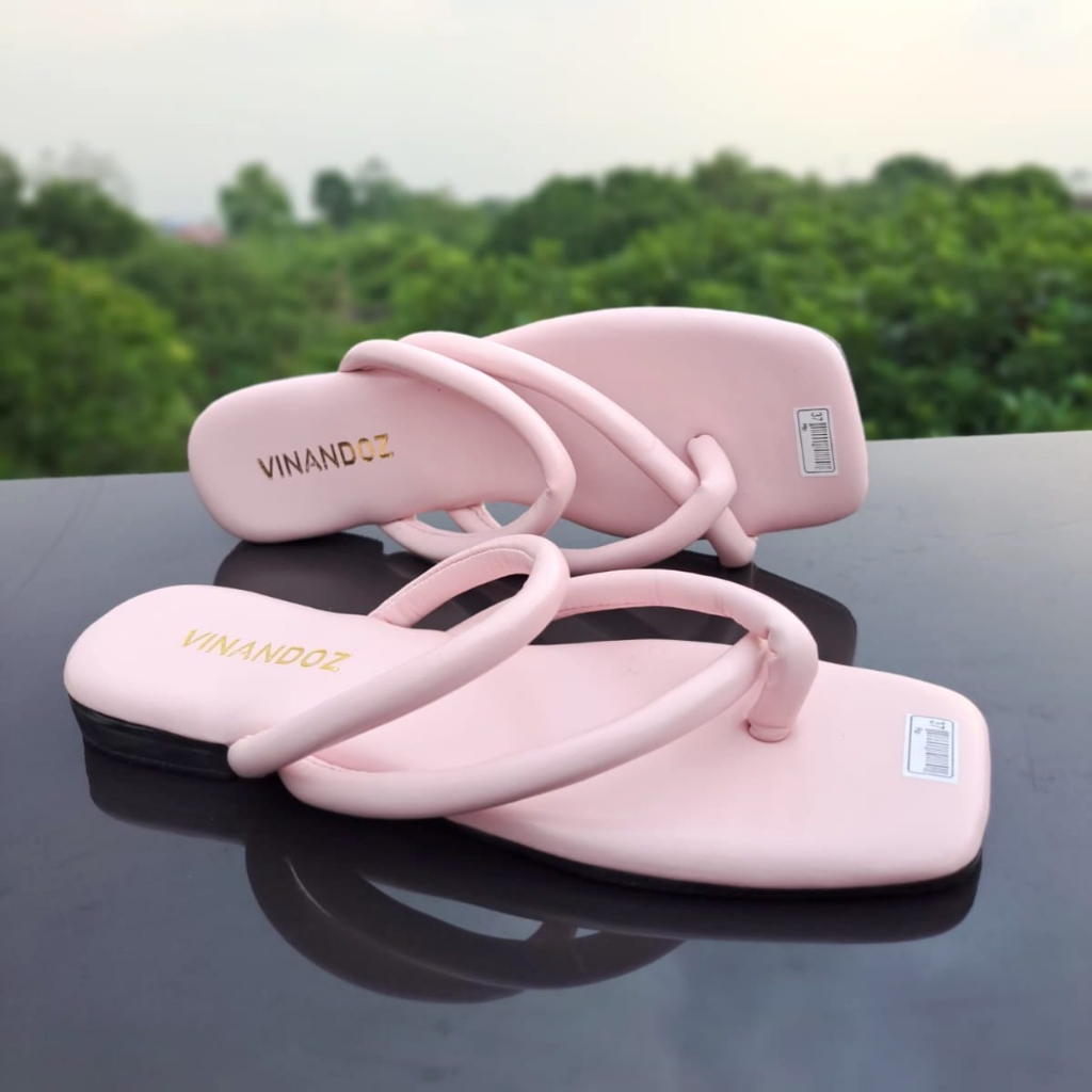 Sandal Teplek Wanita Viral Kekinian Super Empuk Sol 2 cm - TOKOERS BP04