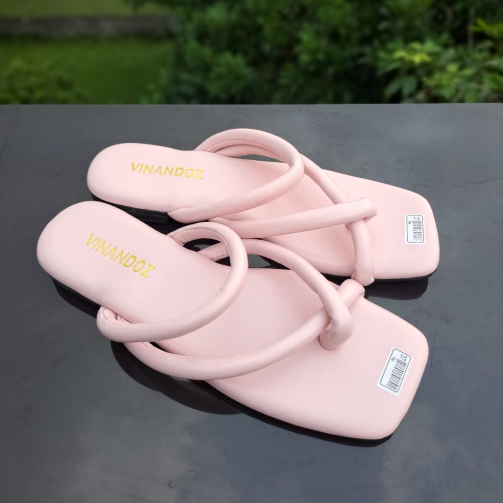 Sandal Teplek Wanita Viral Kekinian Super Empuk Sol 2 cm - TOKOERS BP04