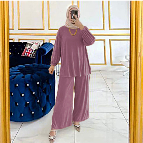 RILLO - Setelan Zorra Wanita Jumbo Bahan Knit Kecil