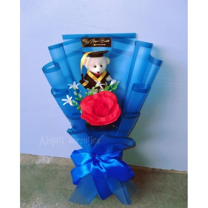 Bucket bunga boneka wisuda bucket bunga wisuda