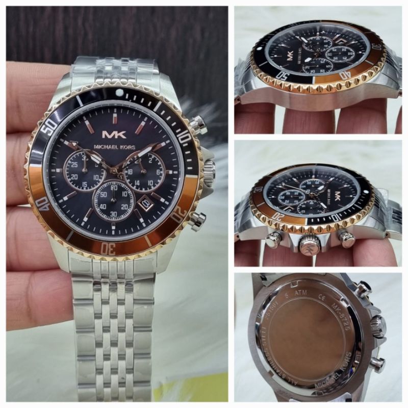 [ JTM WATCH ] JAM TANGAN PRIA MICHAEL KORS CHRONOGRAPH STAINLESS QUARTZ