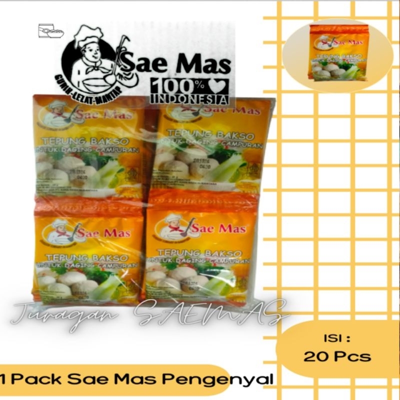 

Pengenyal Sae Mas 40 Gram dan Emulsifier 1 pack