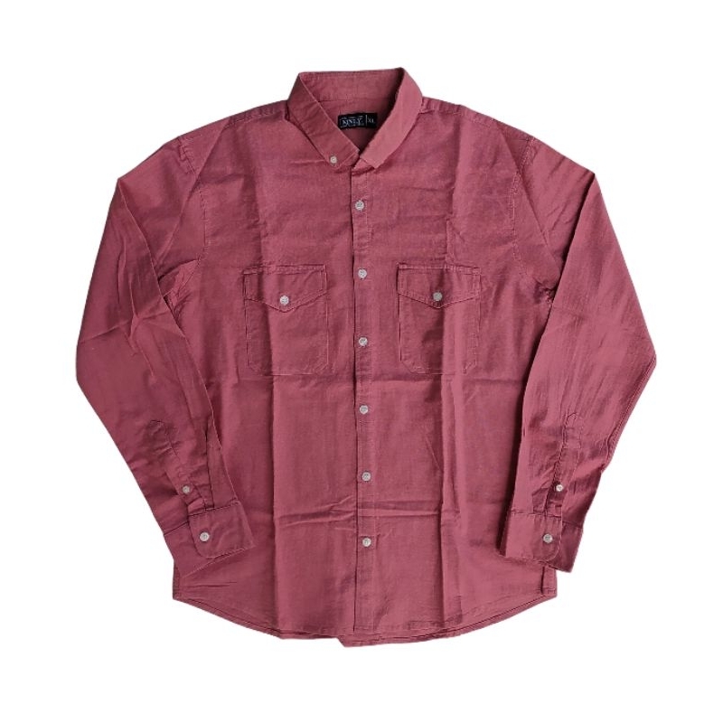 The MNLY Rose Pink Linen Cotton L/S Shirt