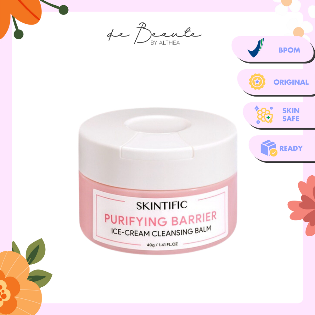 [BPOM] Skintific Purifying Barrier Ice Cream Cleansing Balm 40g Make Up Remover
