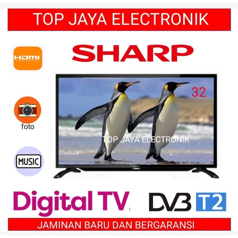 LED TV SHARP 32 INCH DIGITAL TV/ SHARP LED TV 32INCH DIGITAL TV JAMINAN BARU DAN BERGARANSI RESMI