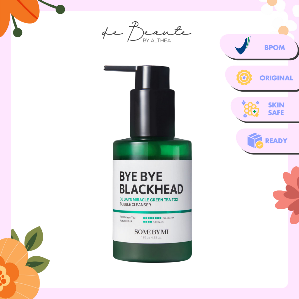 [BPOM] SOMEBYMI / Some By Mi - Bye Bye Blackhead 30 Days Miracle Green Tea Tox Bubble Cleanser 120gr