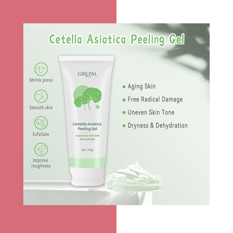 GIRLPAL Peeling Gel Girlpal 100g Girlpal Centella Asiatica Peeling Gel Girlpal Aloe Vera Girlpal Aloevera Girlpal Charcoal Girlpal Blackhead Remover Exfoliating Breylee Step 1 Ori