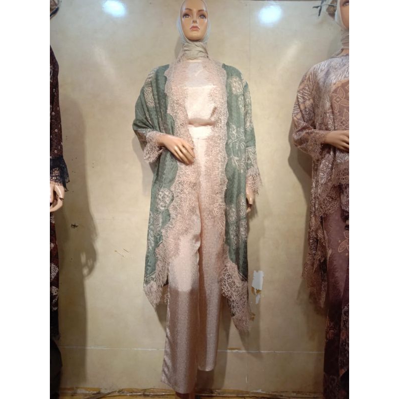 SET OUTER CELANA BATIK VISCOSE