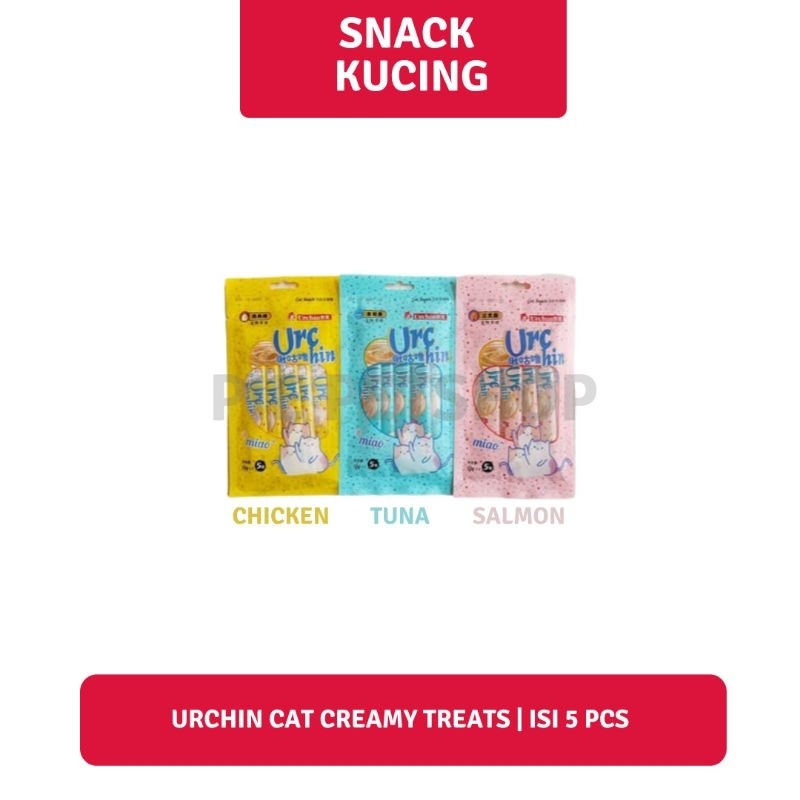 Snack kucing - urchin cat creamy treats | isi 5 pcs