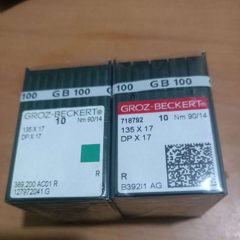 Jarum mesin jahit komputer DP x 17 nomor 14,ijo/QR groz beckert