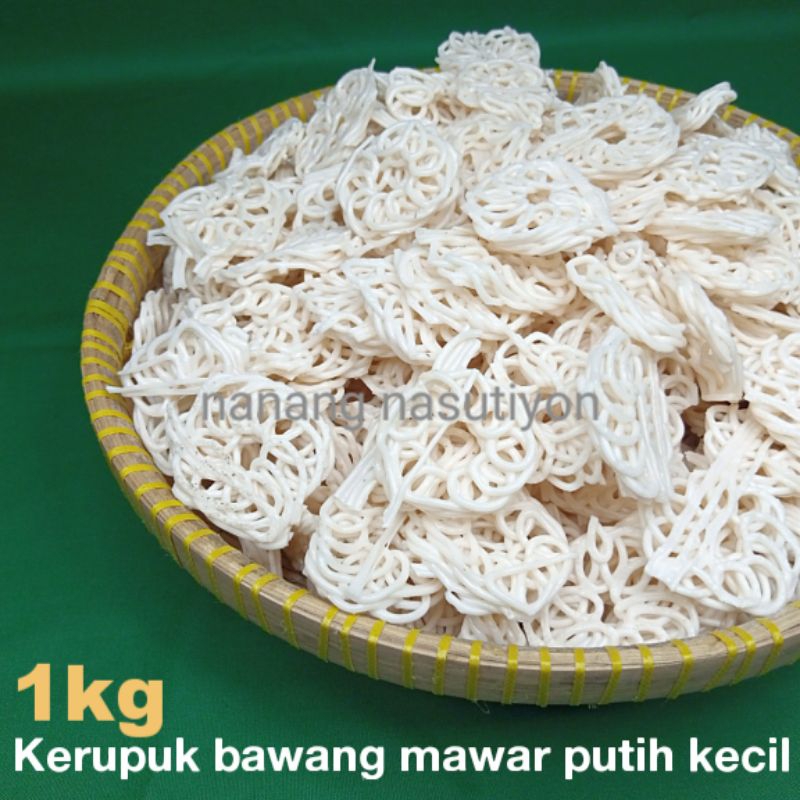 

Kerupuk bawang mawar putih kecil 1kg