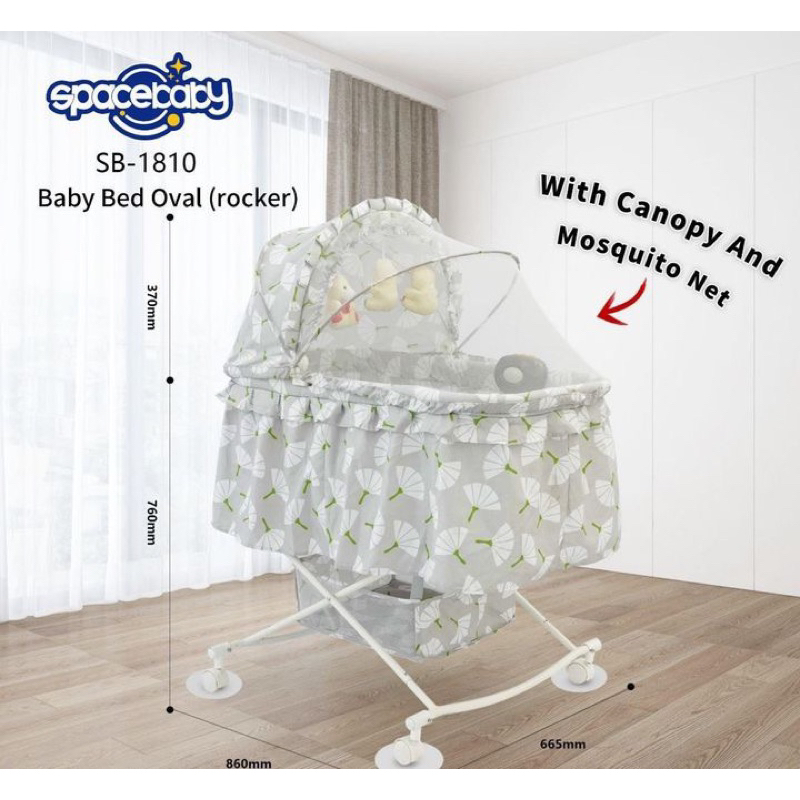 BABY BED ROCKER TEMPAT TIDUR AYUN BAYI SPACEBABY SB-1810 / SB1810 / SB 1810