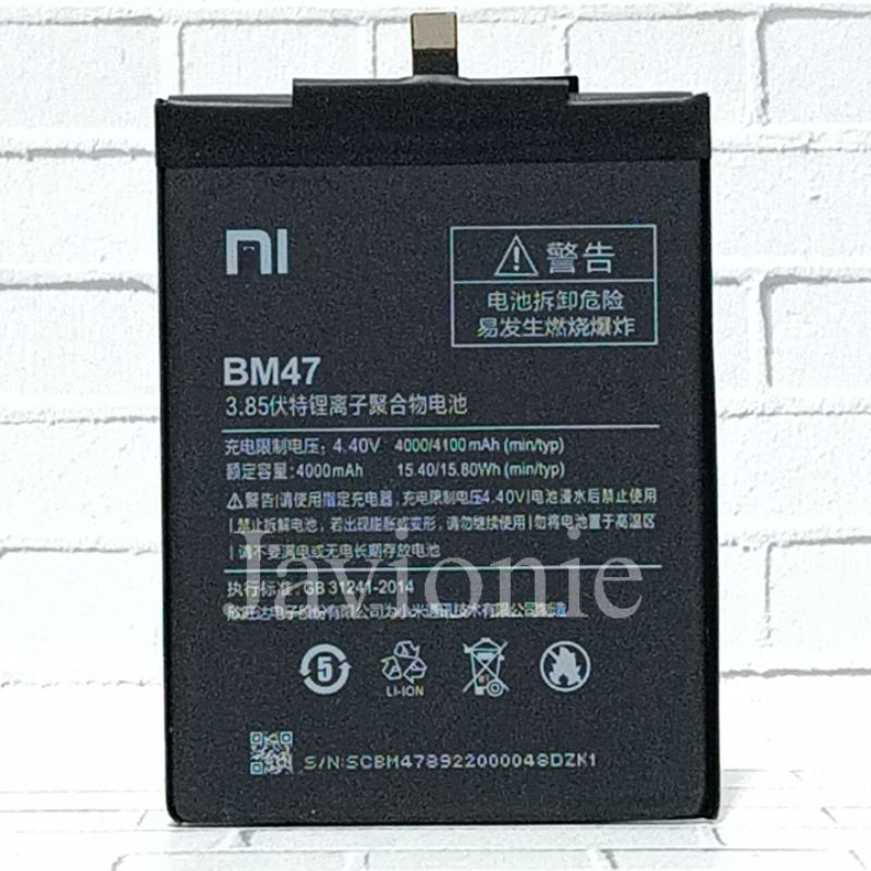 BATERAI BATRE BATTERY XIAOMI REDMI 3 REDMI 3S REDMI 3 PRO BM47 ORIGINAL