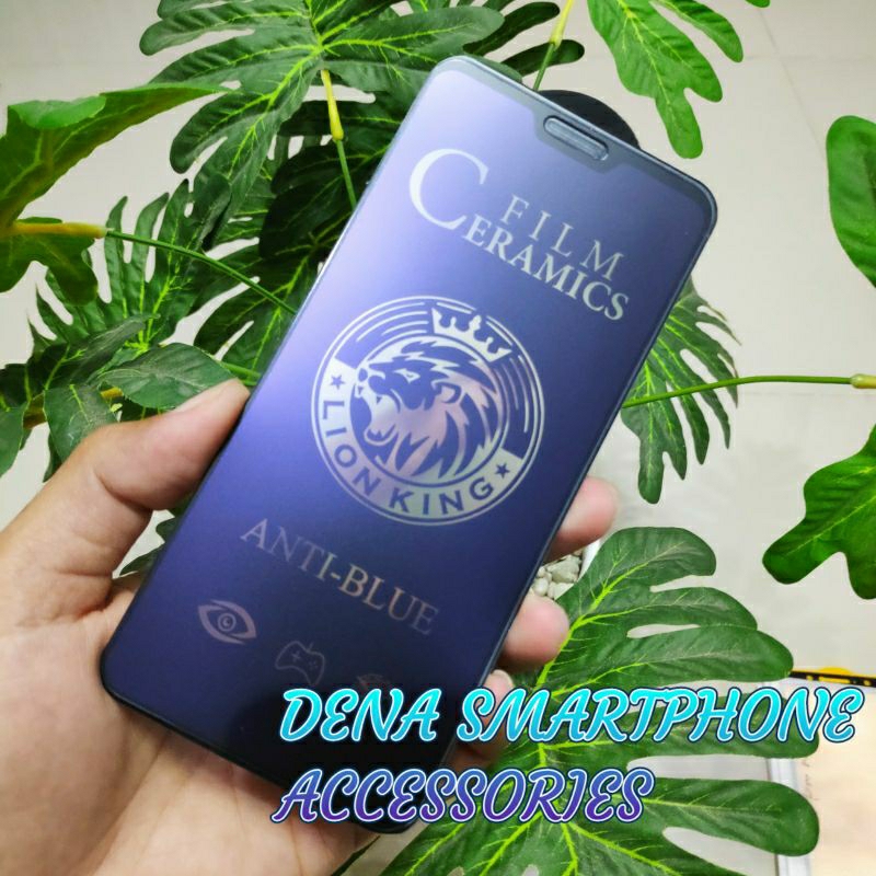 Tempered Glass Zenfone Max Pro M2 ASUS_X01BD ASUS_X01BDA Ceramic Matte Blue Ray