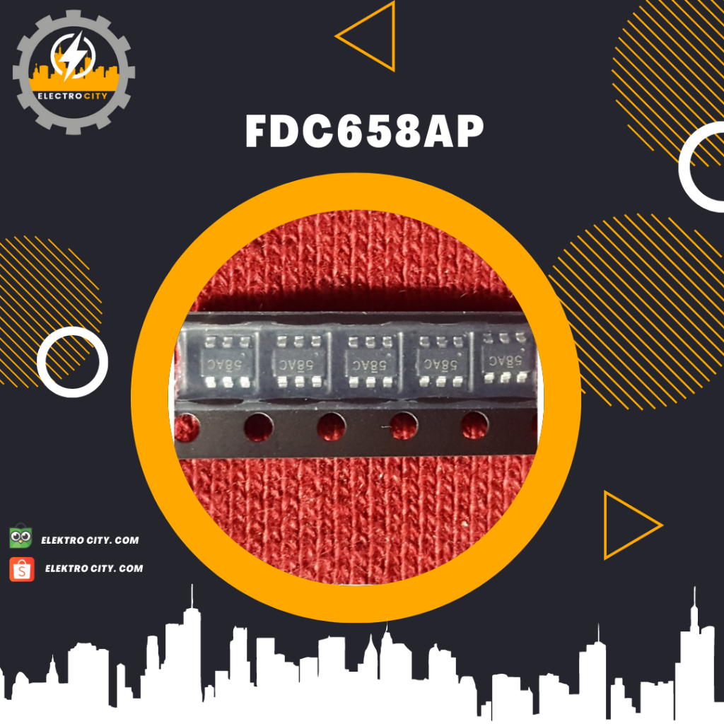 FDC658AP SMD 6-pin screen printing 58AP 58A LCD IC