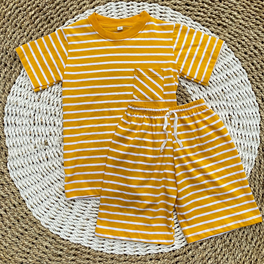 Setelan kaos oblong bayi baju celana bayi one set kekinian ASYAM BABY