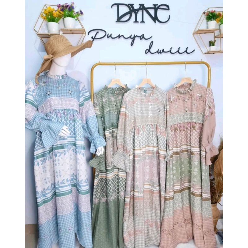 Gamis Payet Baju Lebaran mewah