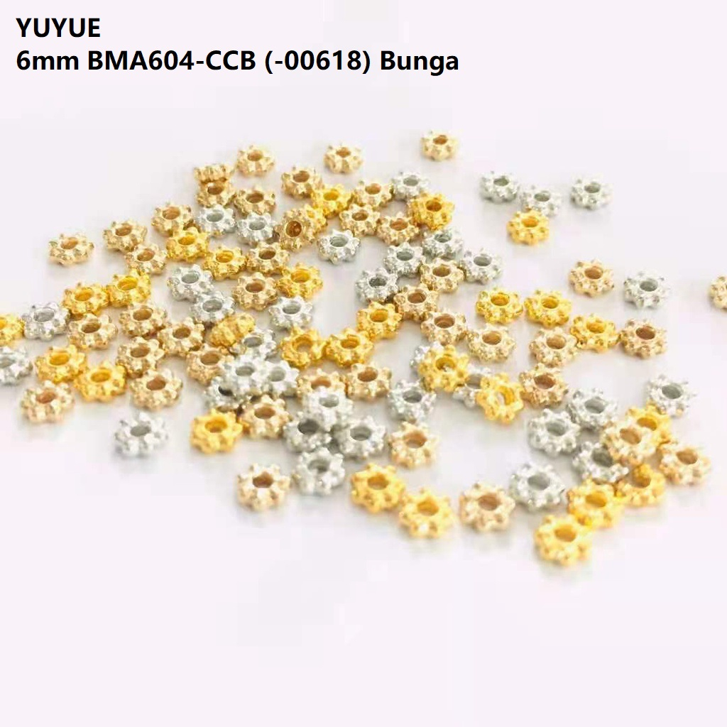 Macam Manik Pembatas CCB Model Bunga Uk 6mm Harga/12-100pc