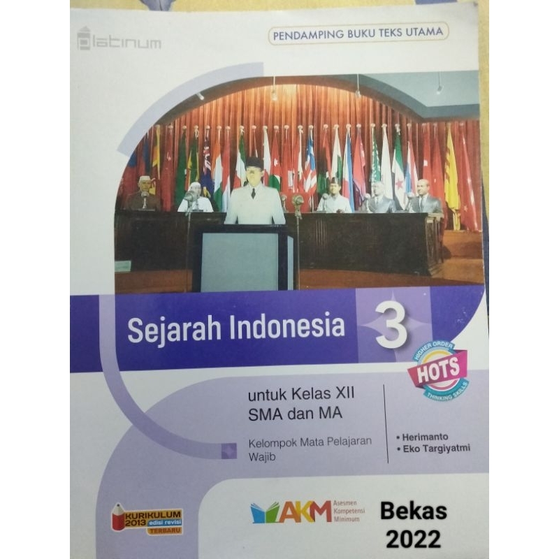 Sejarah Indonesia SMA Kelas 3 Platinum