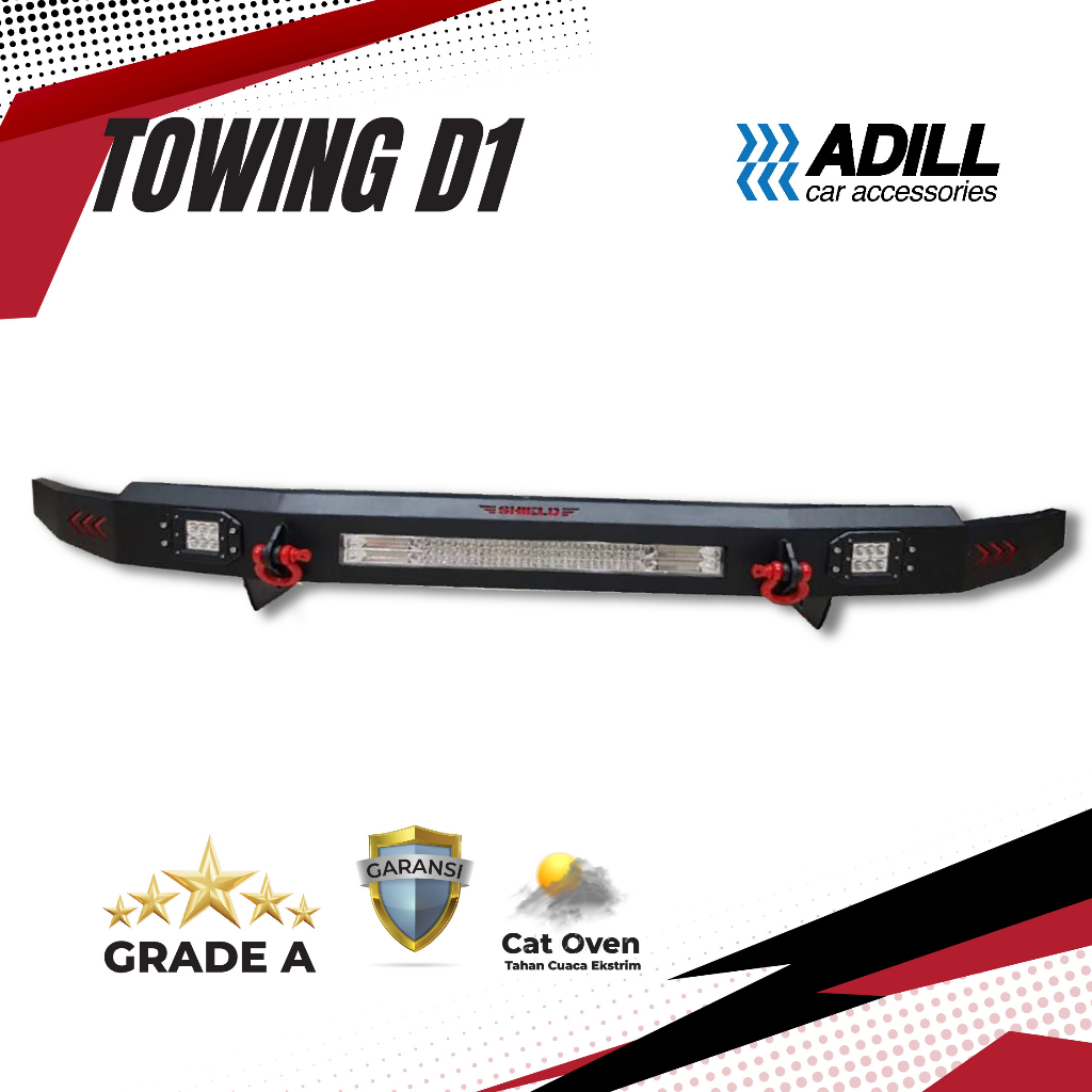 Towing Bar Depan D1 Fortuner Pajero, Innova, Avanza, Xenia, Rush, Terios