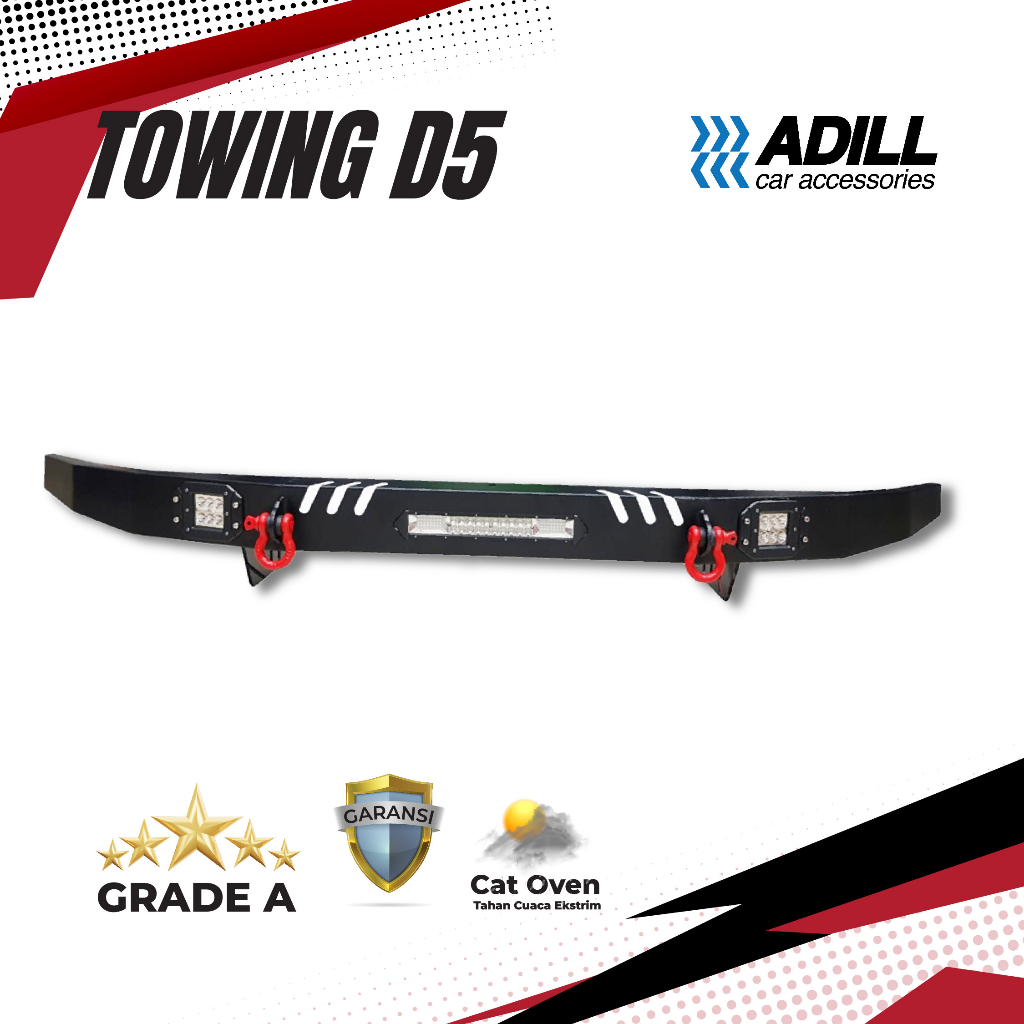 Towing Bar Depan D5 Fortuner Pajero, Innova, Avanza, Xenia, Rush, Terios