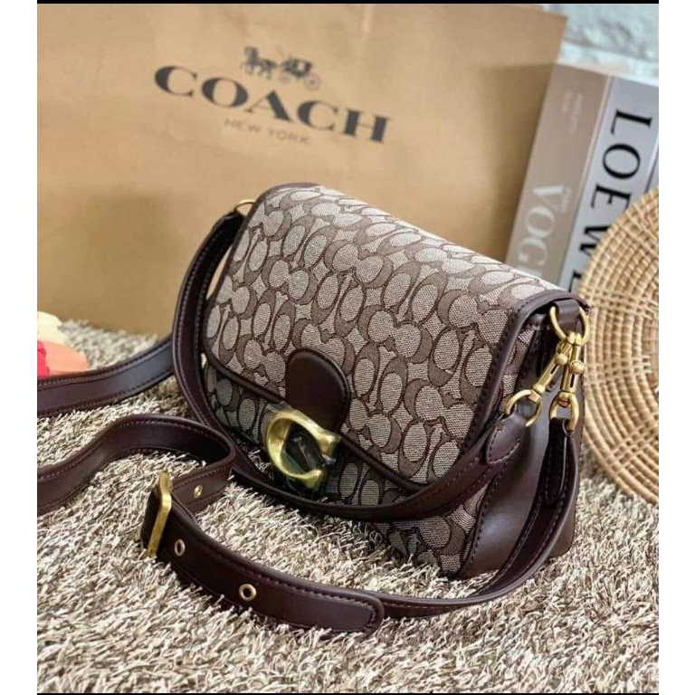 Coach Soft Tabby Shoulder Bag In Signature Jacquard C4821 C4823 CA105