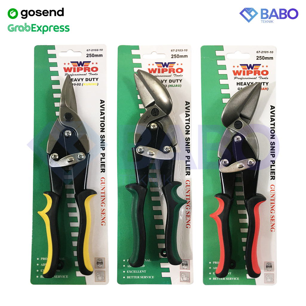 PAKET 3 PCS Gunting Seng / Baja Ringan Gunting Baja Ringan Holo Hollow Gunting Lurus Gunting Bengkok