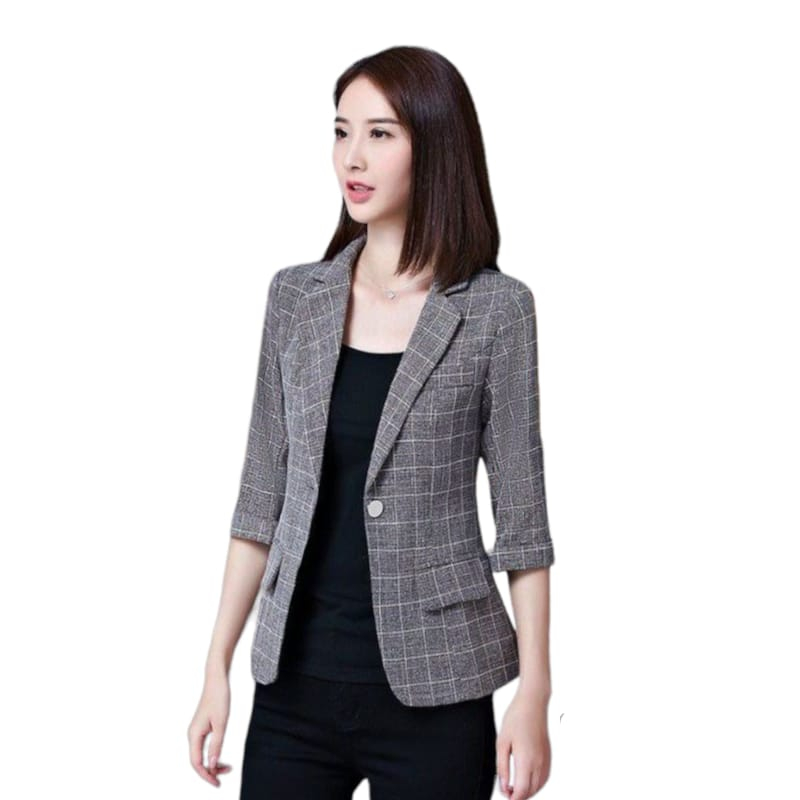 Style - blazer kotak wanita / jas wanita