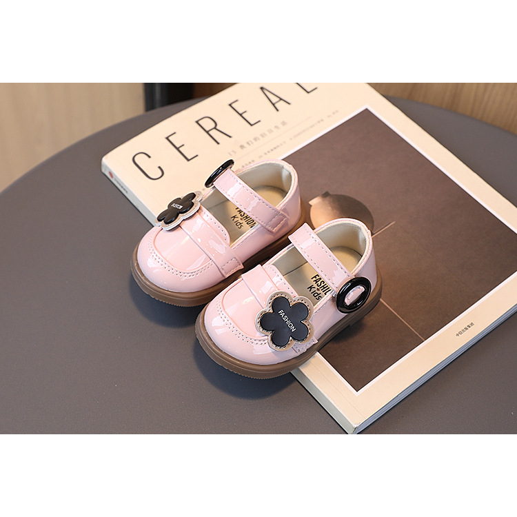 Sepatu Flat Shoes Anak Perempuan Usia 1 Sampai 2 Tahun Glosyy Akssoris Bunga STB Pink