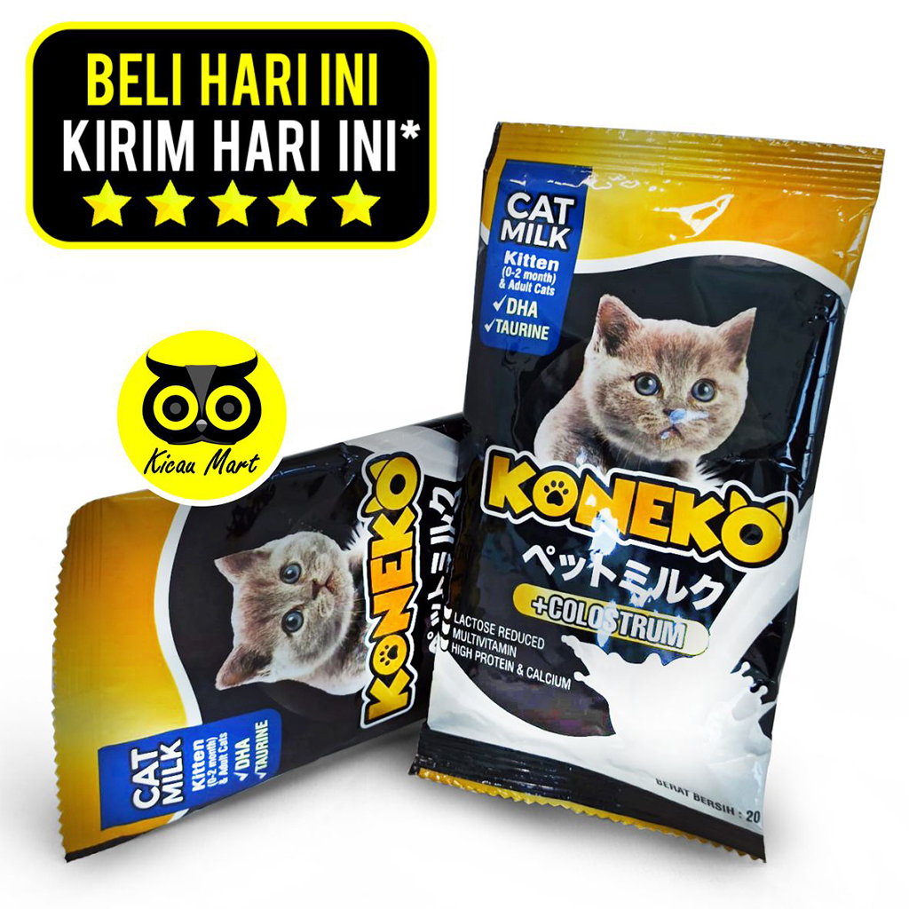 Milk Cat Koneko Susu kucing Bubuk Anakan Bayi Kucing Kitten Anabul Adult Cat Milk Kolostrum DHA Replacer Minuman Kalsium Kucing