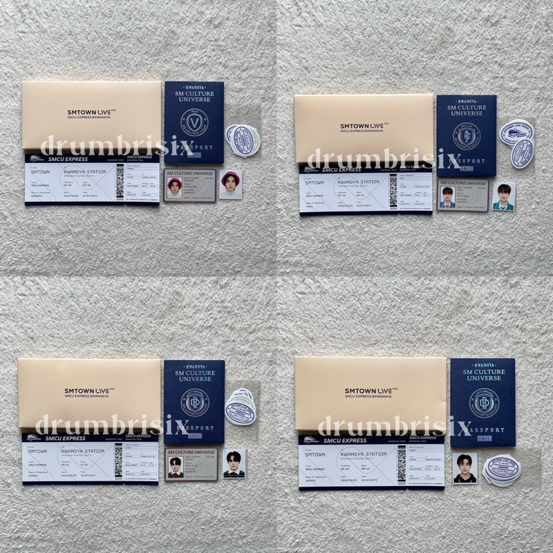 READY OFFCIAL MD SMCU EXPRESS PASSPORT SET NCT DREAM NCT127 WAYV MEMBER SET CHENLE JAEMIN HENDERY TA