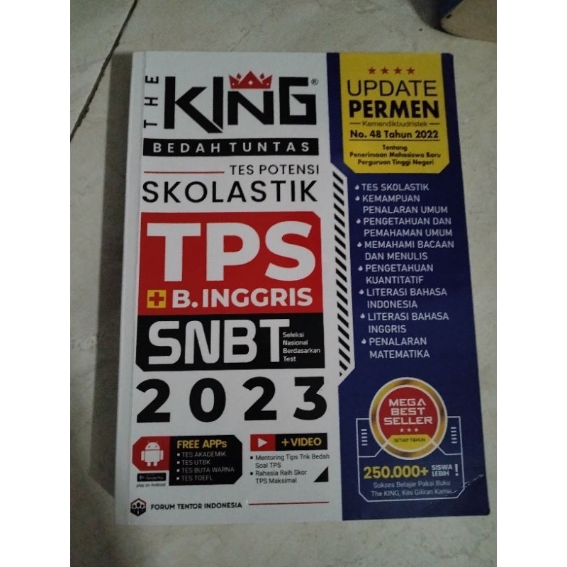 The King TPS SNBT 2023 Preloved