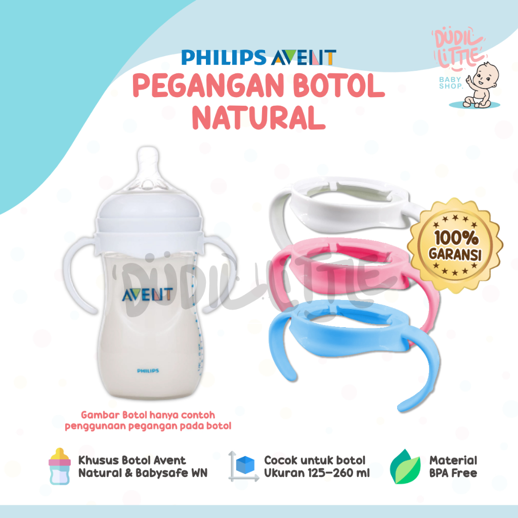 Pegangan Gagang Botol Susu Avent Natural Untuk Botol Susu Bayi