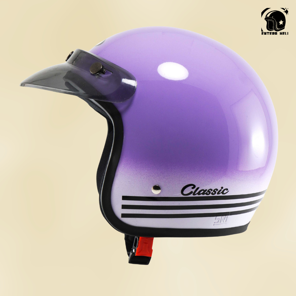 Helm Bogo Retro Classic Wanita Helem Cewek SNI Terbaru