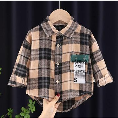 Atasan Kemeja Flanel Kotak Unisex