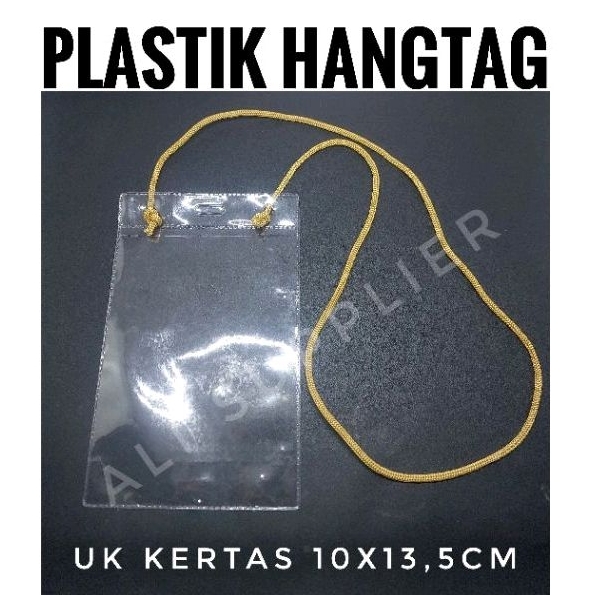 SET PLASTIK ID 1 SET NAME TAG + TALI / GANTUNGAN NAMA PESERTA / PLASTIK HANGTAG / NAMETAG PLASTIK / TAG PLASTIK / PLASTIK GANTUNGAN TANDA PENGENAL  / TANDA PENGENAL PESERTA / ID PLASTIK PESERTA DENGAN TALI