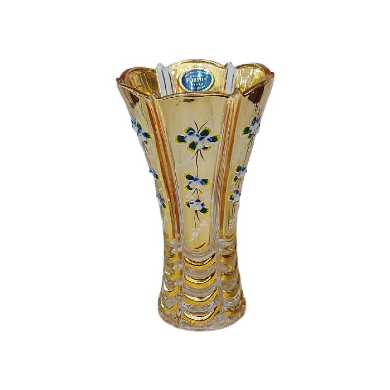 Vas Bunga Kaca Gold Formia Medium