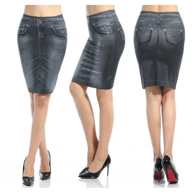 [PROMO CUCI GUDANG] Shape Skirt - Rok Jeans