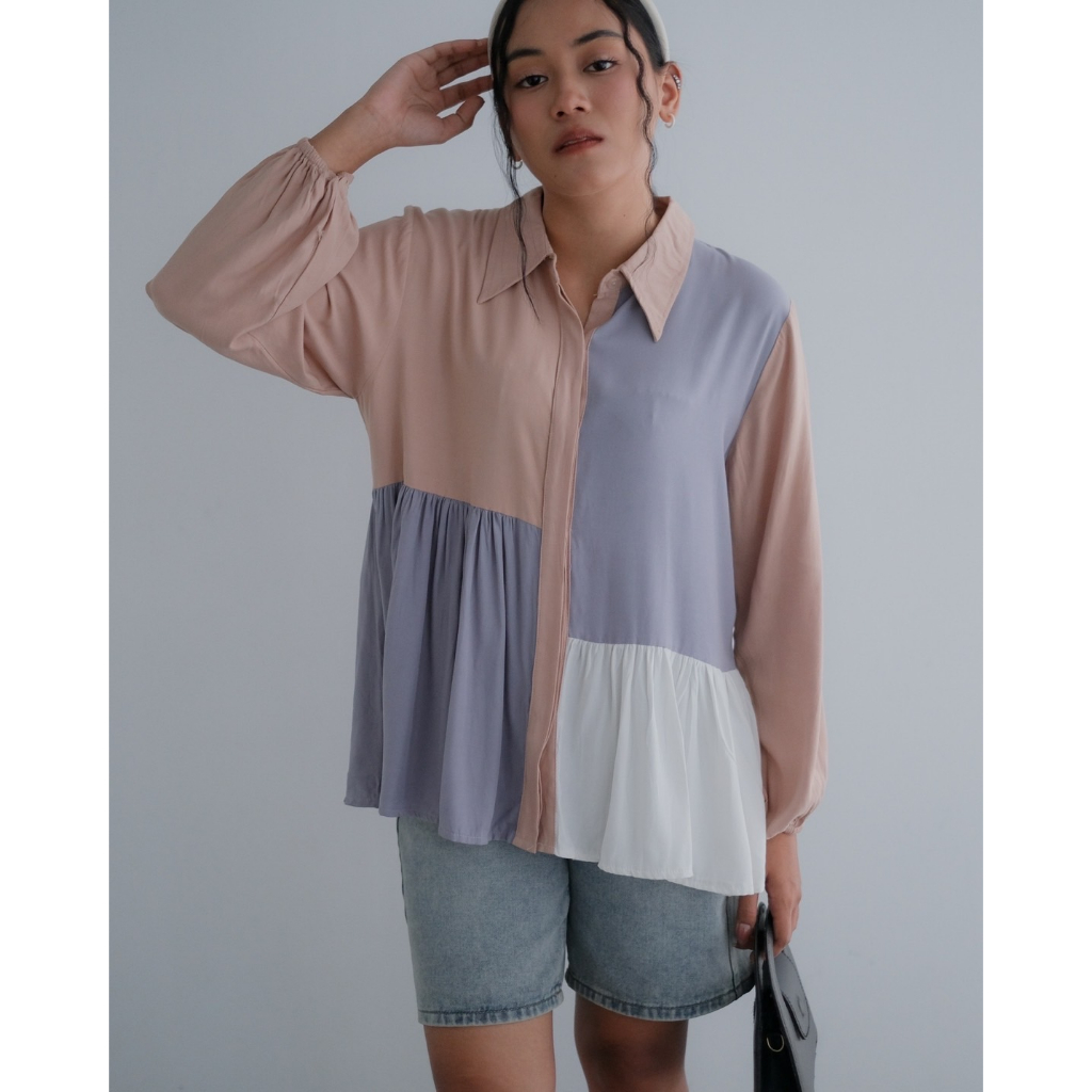 Myrubylicious SONJA SHIRT KODE BN2673 | SHIRT | KEMEJA WANITA | KEMEJA RAYON