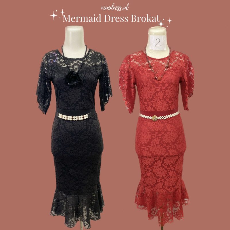 MERMAID DRESS / DRESS BROKAT DUYUNG / DRESS PESTA — Reindress