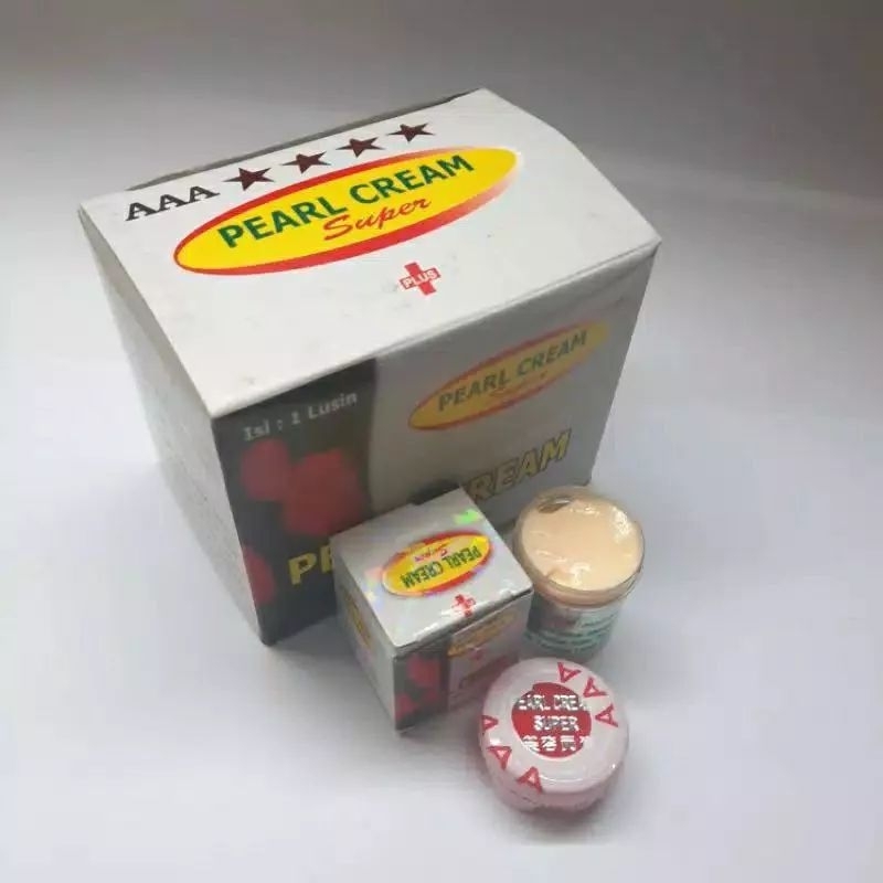 CREAM PEARL TUTUP MERAH BOK 12 PCS