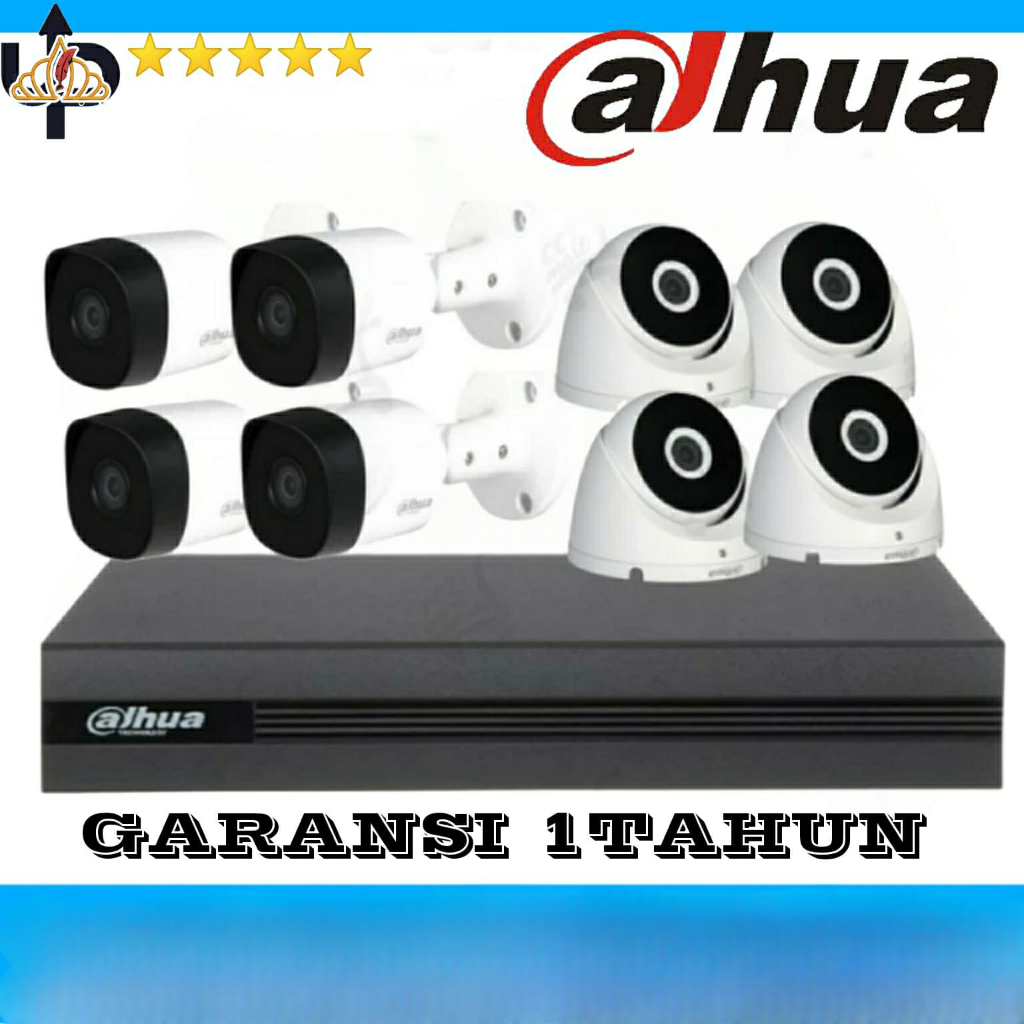 Paket CCTV 4 Channel 2 kamera Dahua Full Colour Garansi Resmi