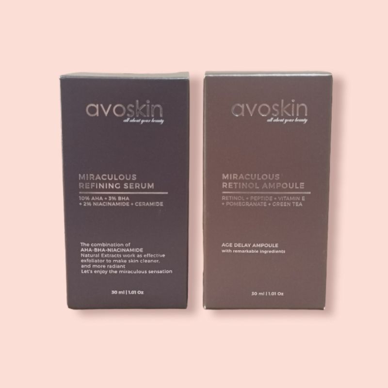 (30ml) Avoskin Miraculous Refining Retinol Serum AHA BHA / Expoliating