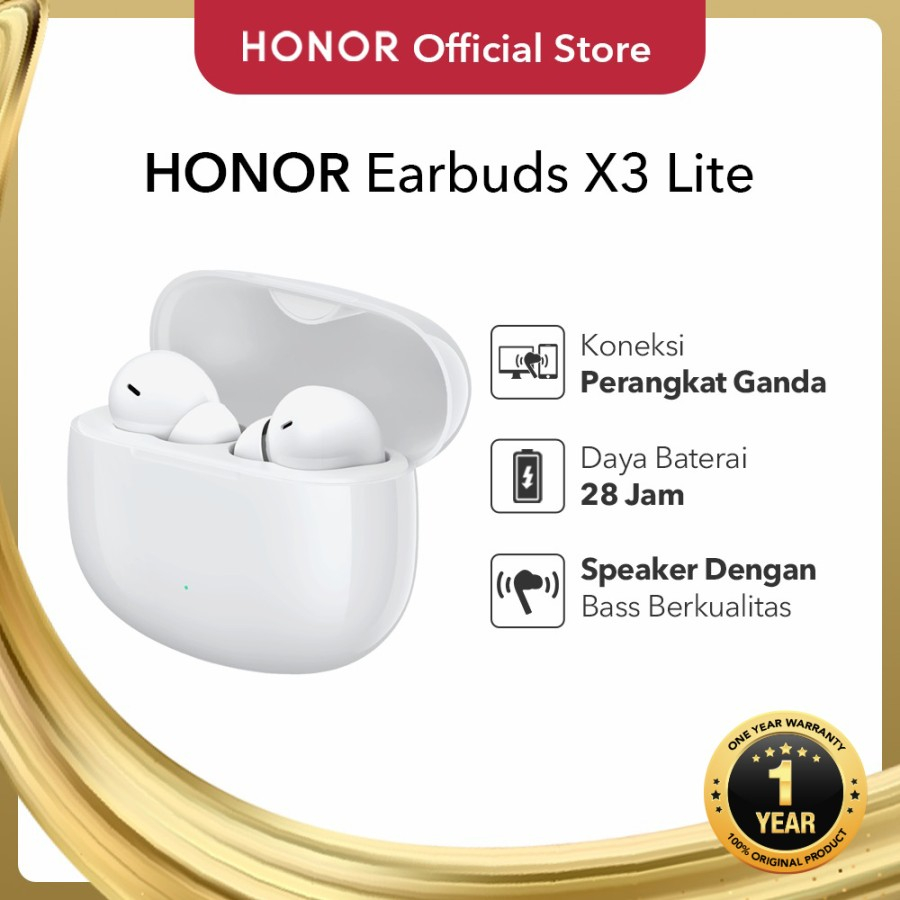 HONOR Earbuds X3 Lite TWS Bluetooth 5.3 Earphones - Noise Cancellation